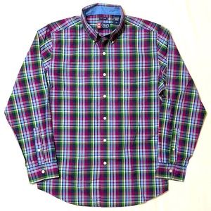 NWT- Chaps Men’s L/S Plaid Collared Button Down- L